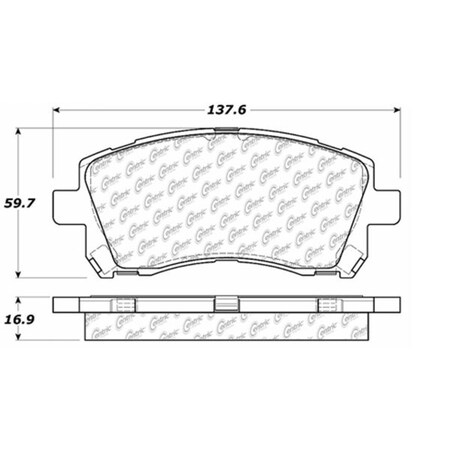 Centric Parts Centric Premium Pads, 300.07210 300.07210